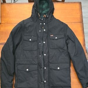 Element Black Hooded Military Jacket